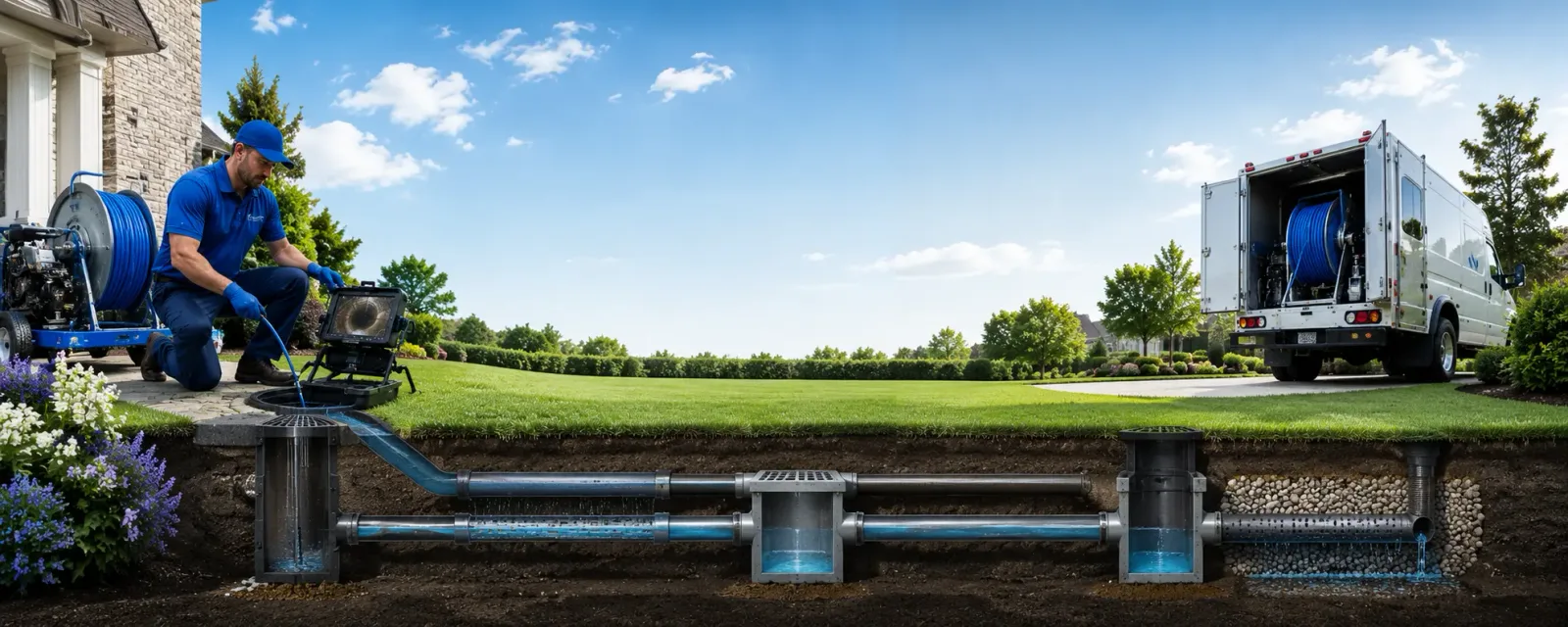 Outdoor drain cleaning information for Exeter, CA